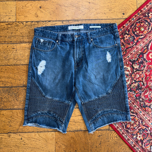 Vintage Blue Guess Denim Shorts - 36