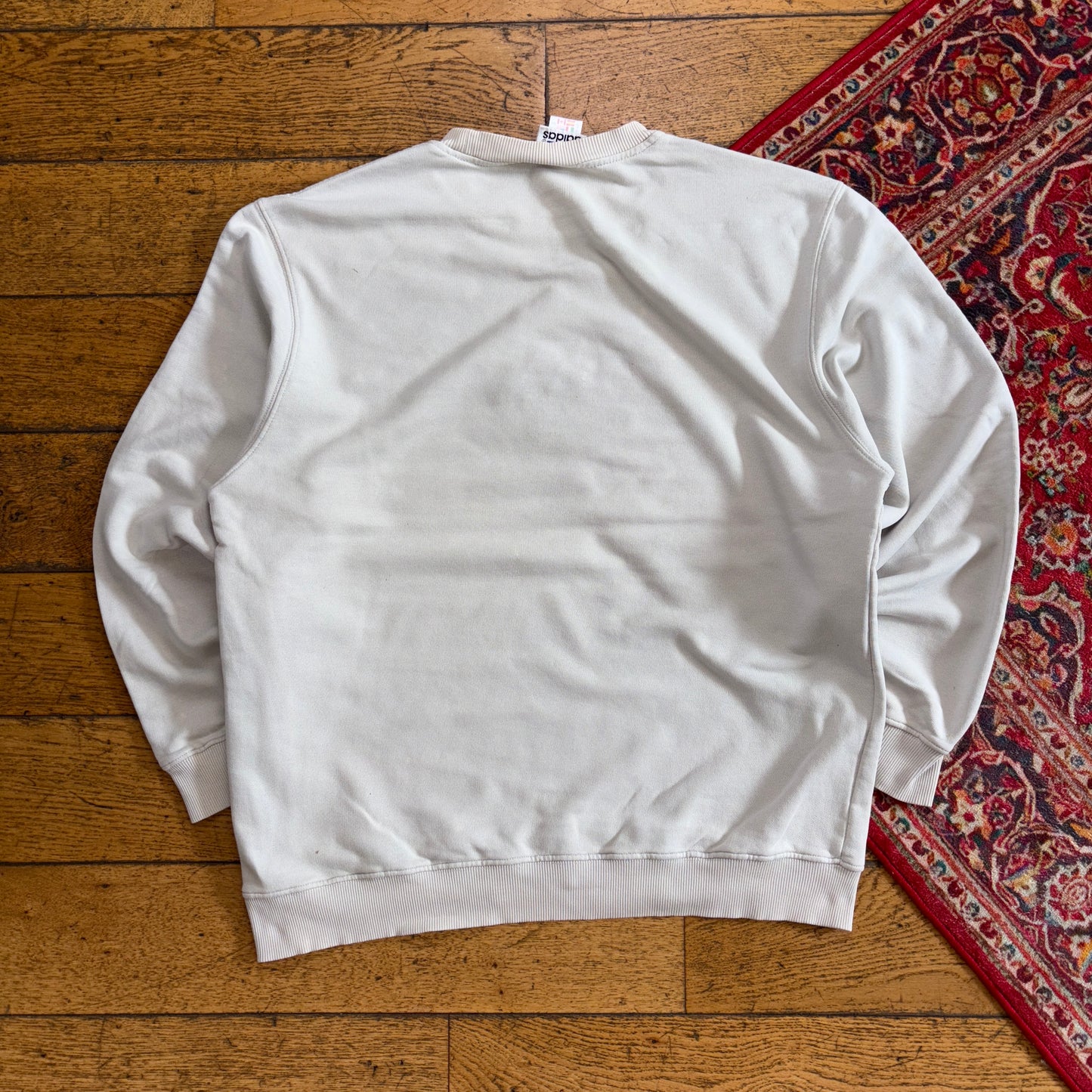 Vintage 90s Adidas Grey Embroidered Sweatshirt - L