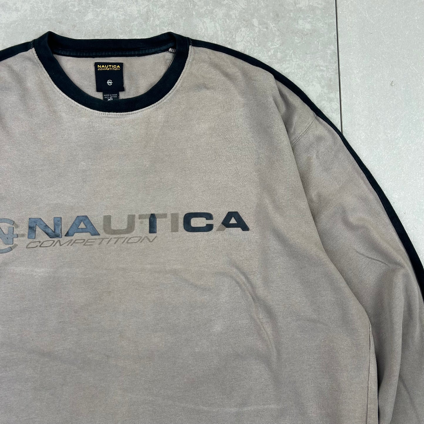 Nautica spellout vintage sweatshirt - X-Large