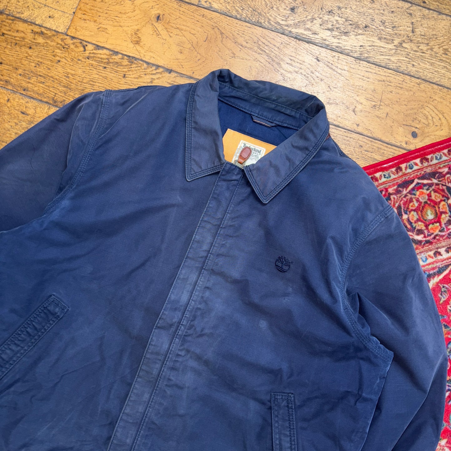 Vintage Timberland Navy Harrington Jacket - XL