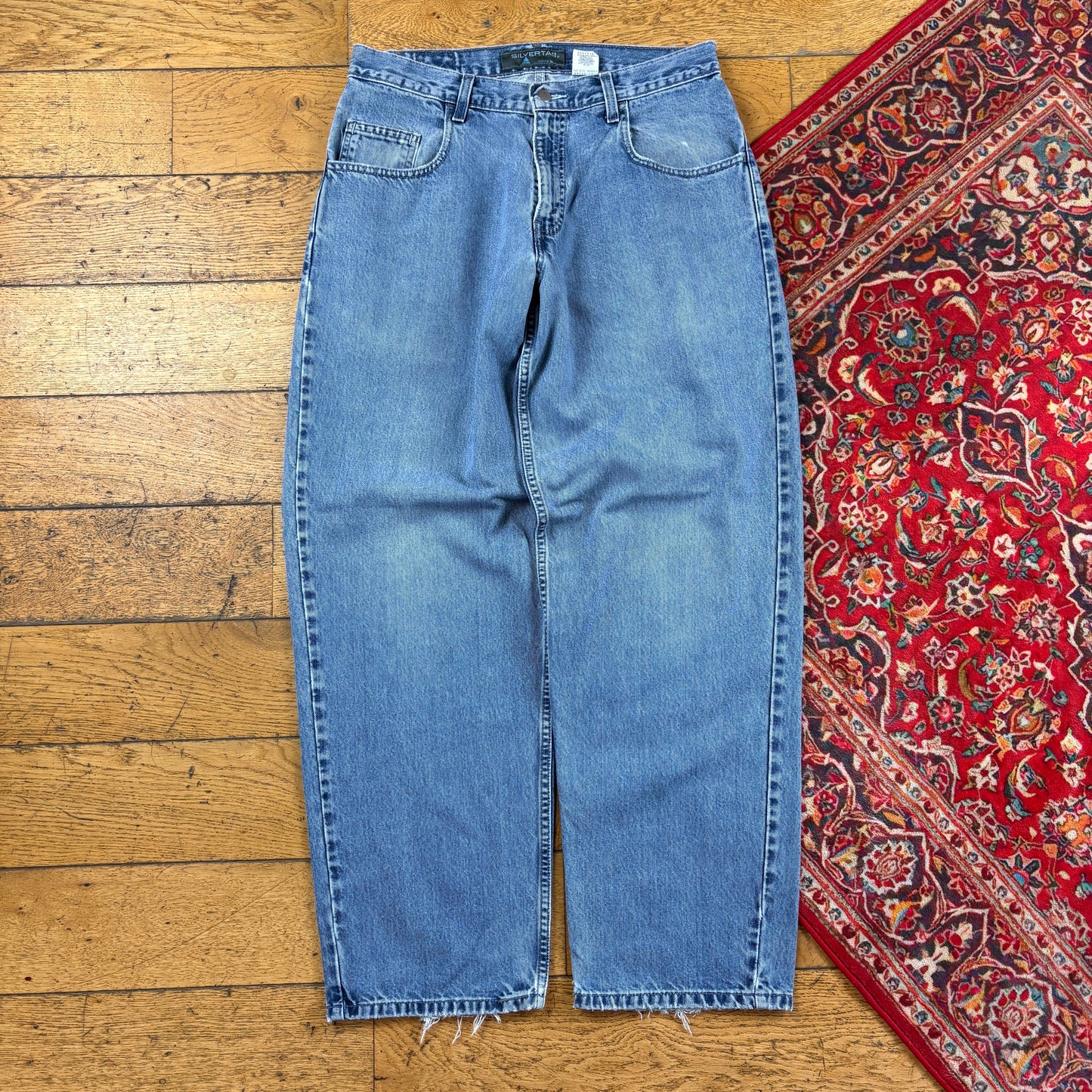 Vintage Levis Silver Tab Blue Y2K Hip Hop Baggy Jeans - 32