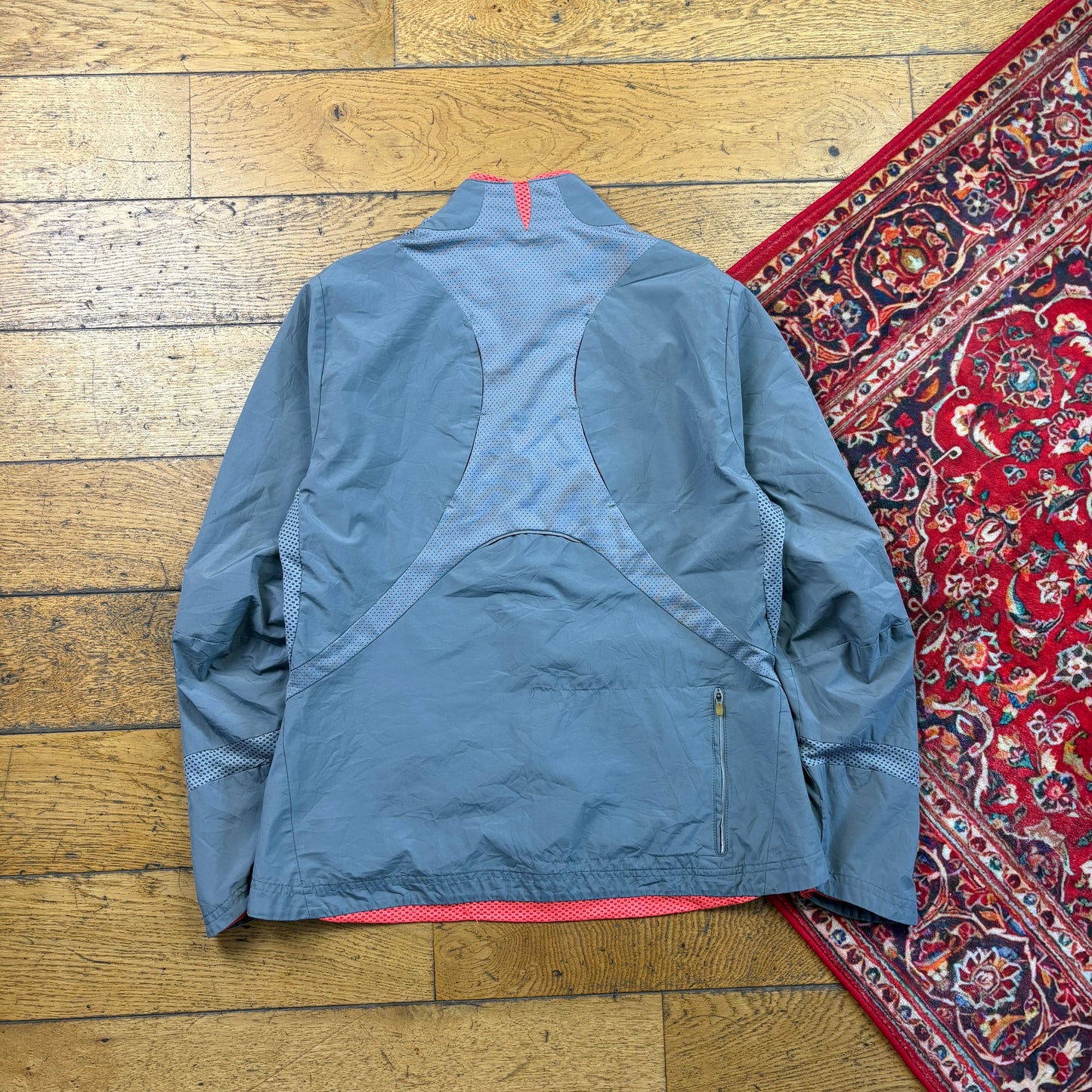 Vintage Adidas Grey Womens Tracksuit Track Shell Windbreaker Jacket - Size 10