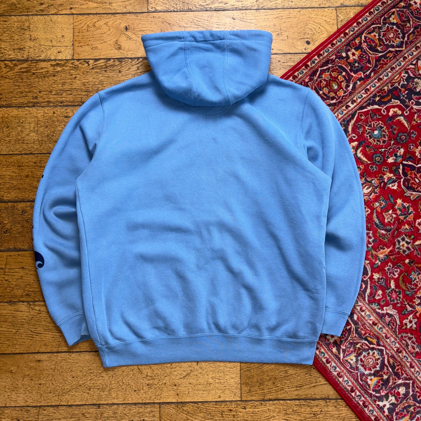 Vintage Carhartt Blue Hoodie Sweatshirt - XL