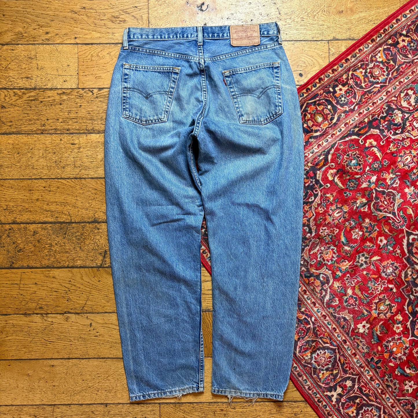 Vintage Levis 518 Straight Blue Denim Jeans - 36S