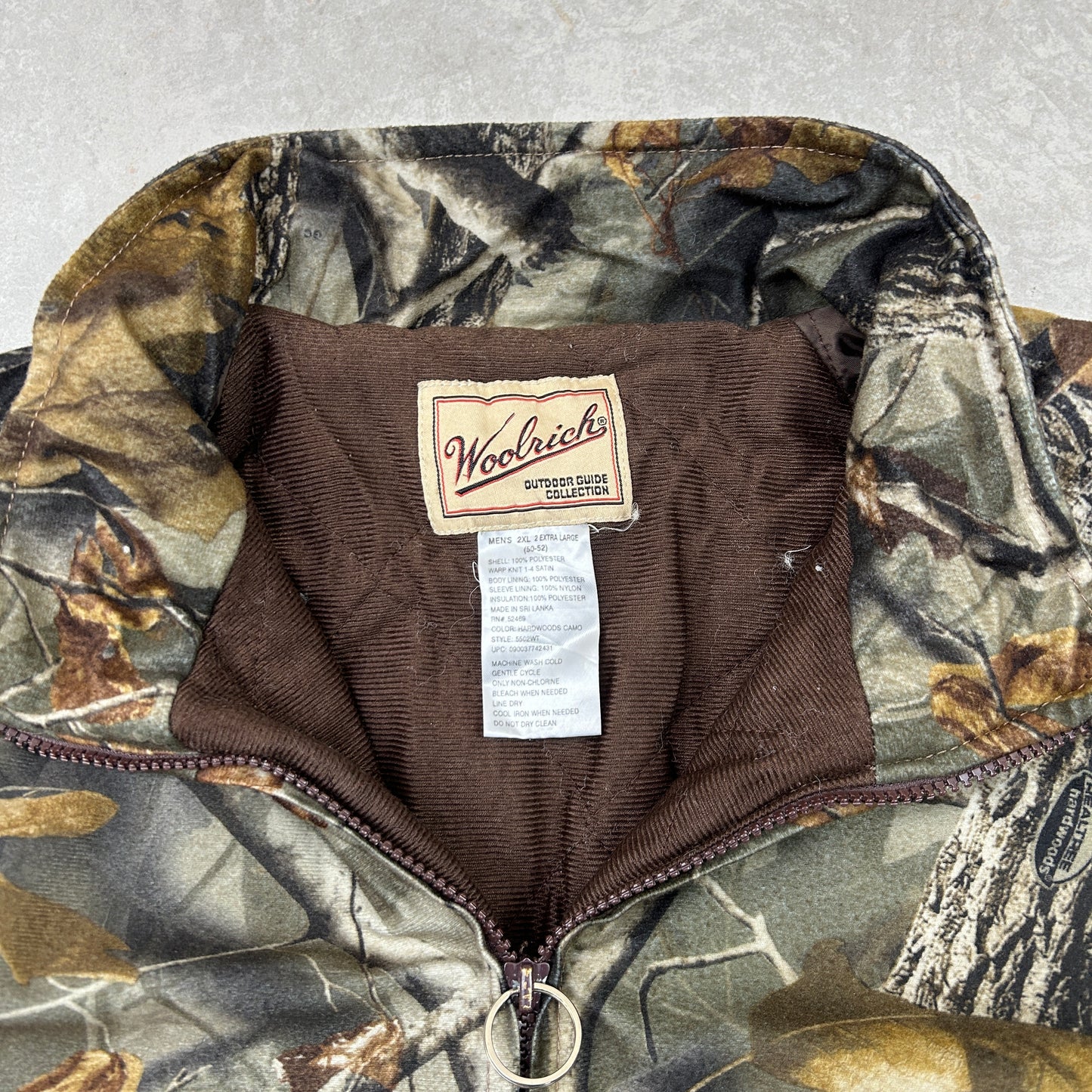Vintage Realtree Woolrich Camo Workwear Hunting Bomber Zip Khaki Jacket - XXL