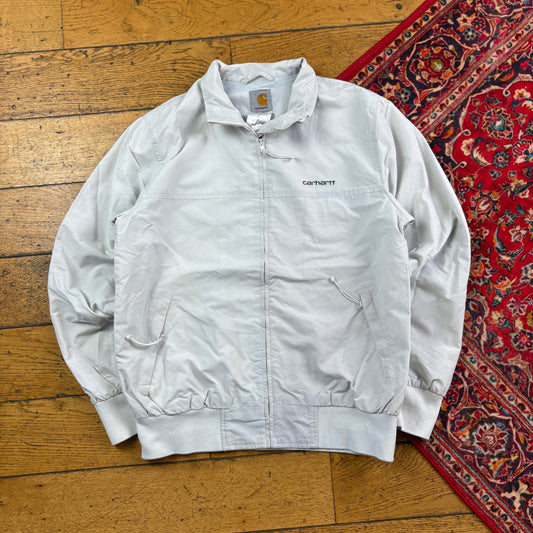 Vintage Carhartt WIP Santa Fe Bomber Style White Jacket - S