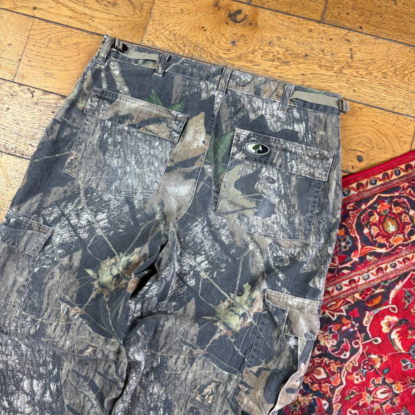 Vintage Real Tree Camo Green Hunting Workwear Trousers - 34