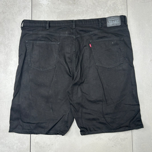 Vintage Levis 569 Black Baggy Denim Shorts - 50