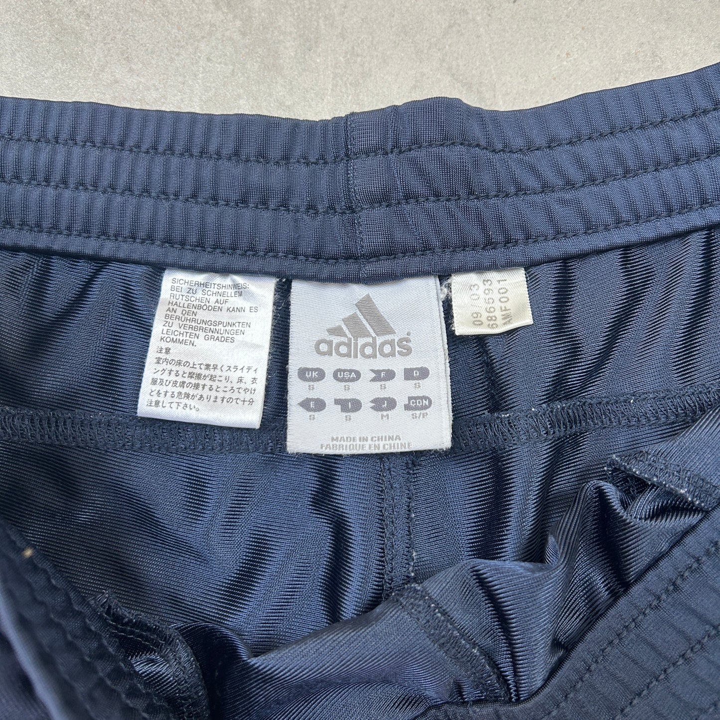 Vintage Adidas Navy Baggy Tracksuit Sweatpants Track Pants Bottoms - M