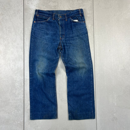 Vintage Levis Rare Orange Tab Straight Blue Denim Jeans - 32