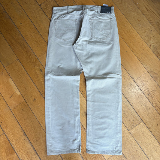 Vintage Levis 559 Relaxed Straight Light Grey Chino Denim Jeans - 40