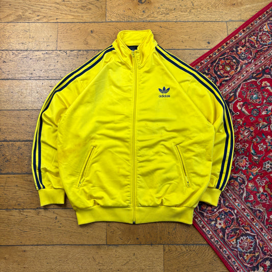 Vintage Adidas Yellow Tracksuit Track Shell Windbreaker Jacket - L