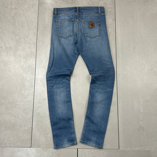 Vintage Carhartt Workwear Carpenter Slim Blue Jeans - 30