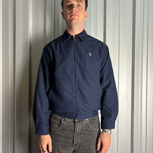 Vintage Ralph Lauren Navy Harrington Jacket - S
