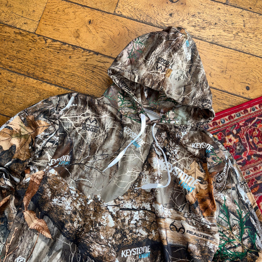 Vintage Realtree Camo Green Hoodie Sweatshirt - M