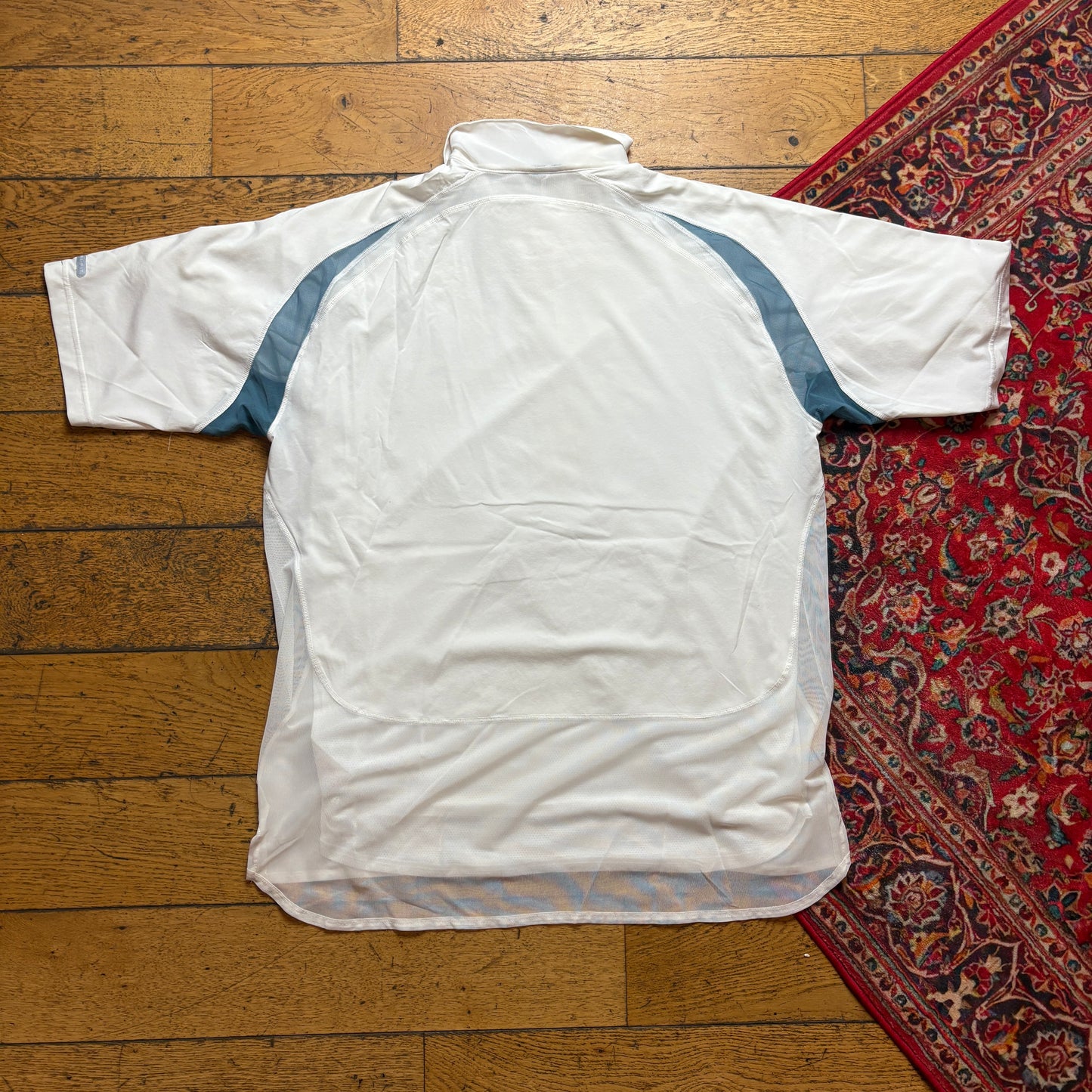 Vintage Y2K Nike Court White Double Layer Polo Shirt - M