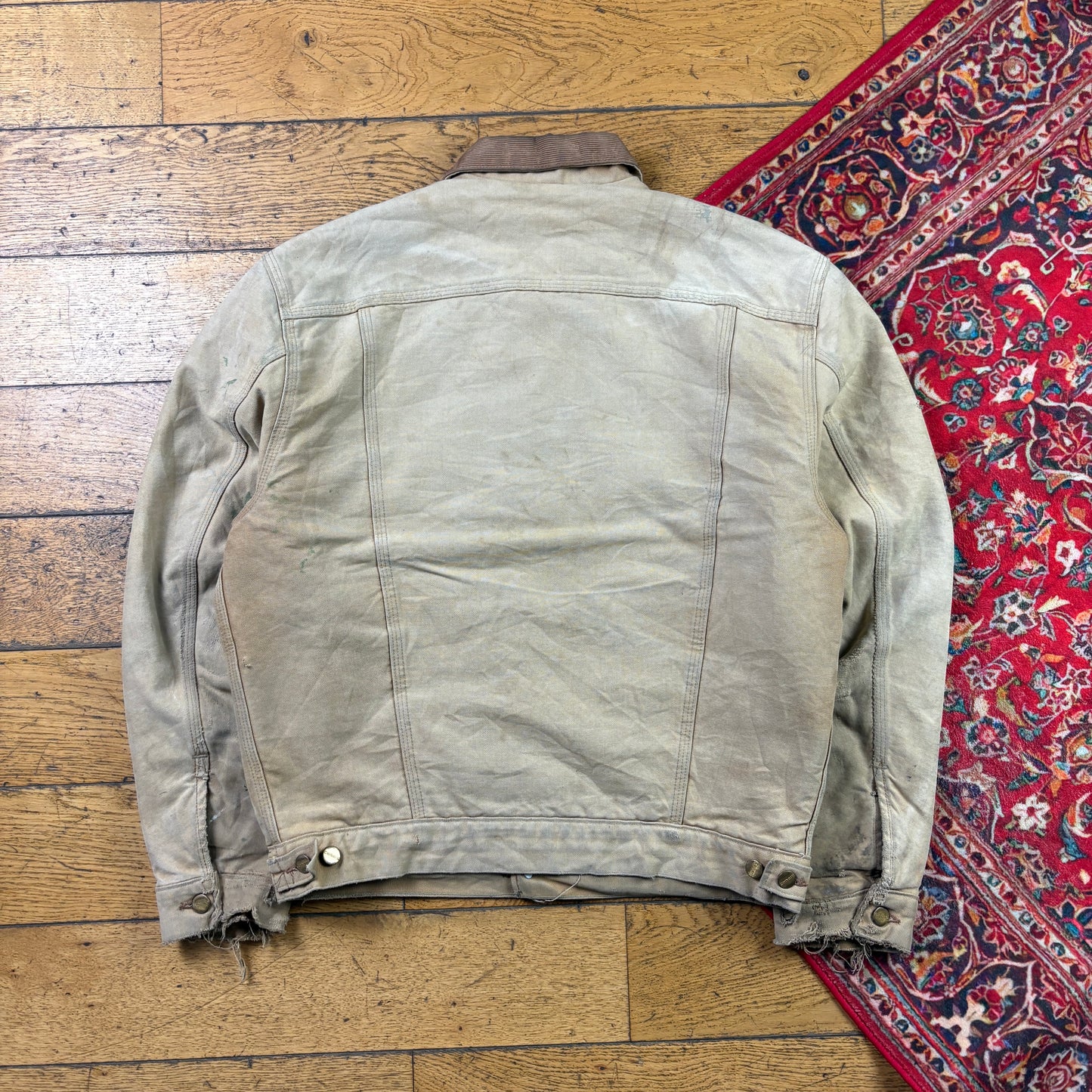 Vintage Carhartt Brown Western Trucker Workwear Jacket - M