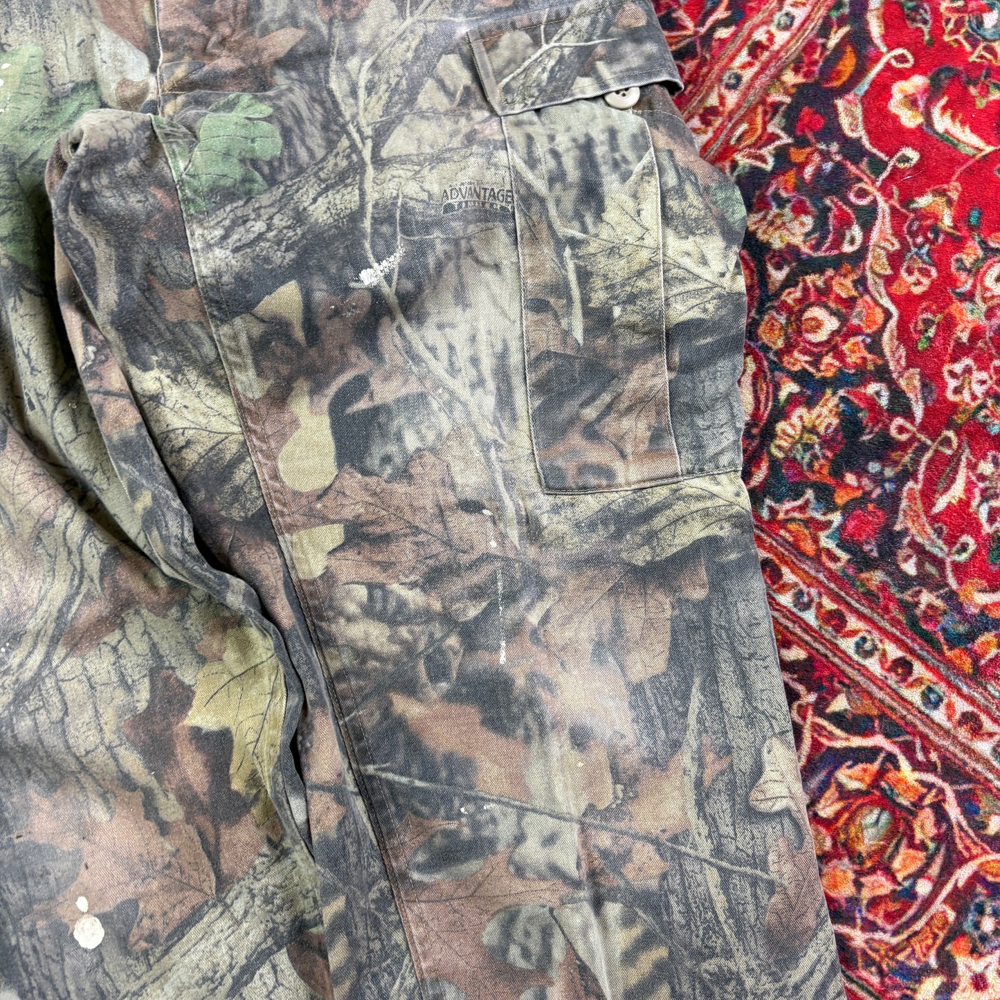 Vintage Real Tree Camo Green Hunting Workwear Trousers - 34