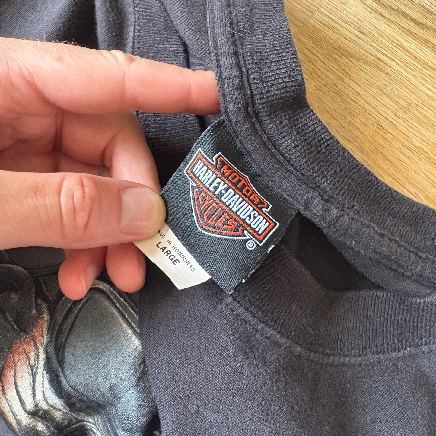 Vintage Harley Davidson Pitbull Black Graphic T-Shirt - L