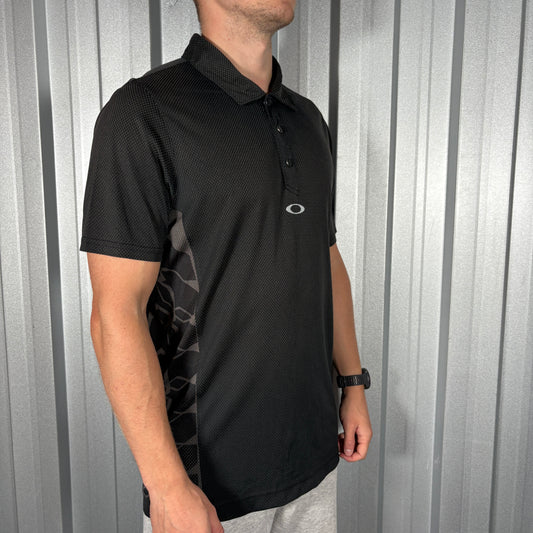 Oakley Black Golf Polo T Shirt - S