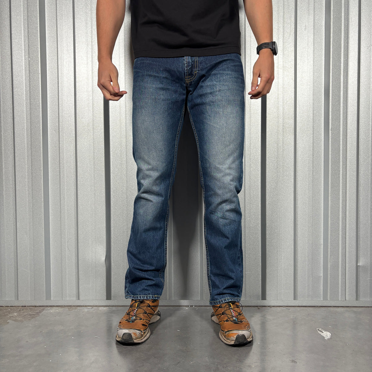 Quiksilver Blue Straight Surfwear Y2K Jeans - 32S