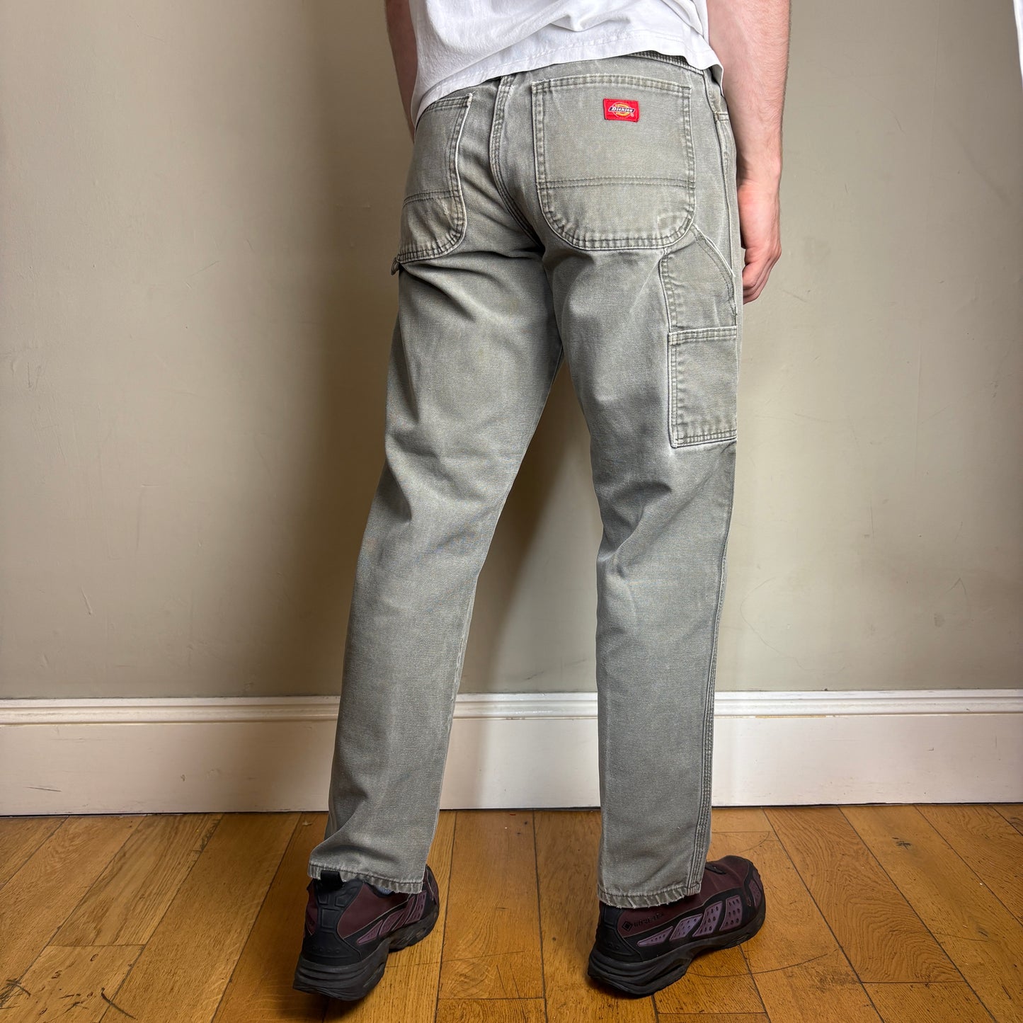 Vintage Dickies Green Workwear Carpenter Baggy Trousers - 33R