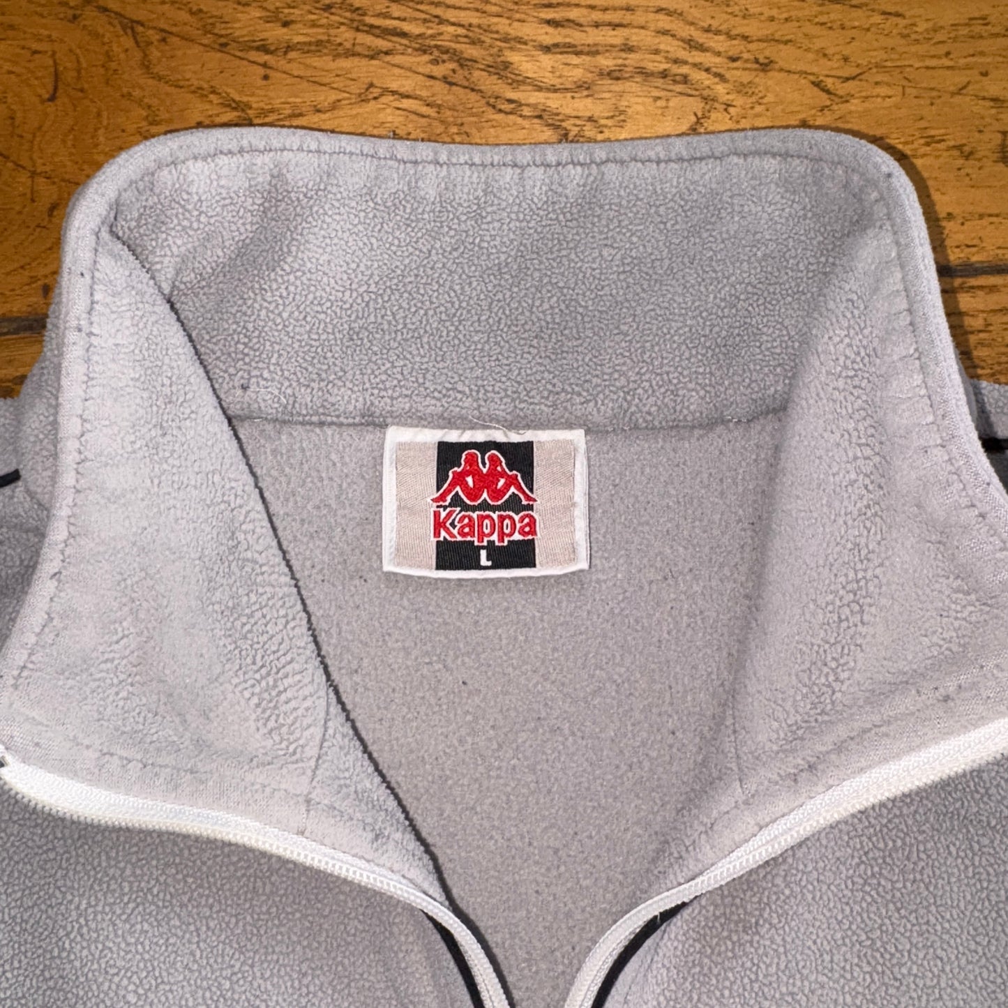 Vintage Kappa Grey Fleece Embroidered Sweatshirt - XL