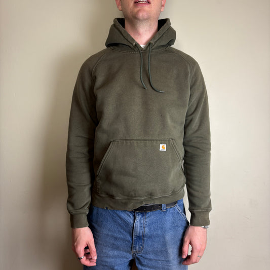 Vintage Carhartt Green Womens Hoodie Sweatshirt - M
