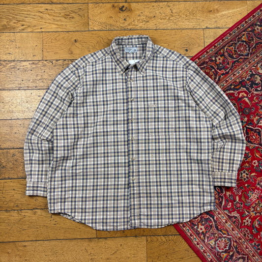 Vintage Carhartt Cream Check Shirt - XL