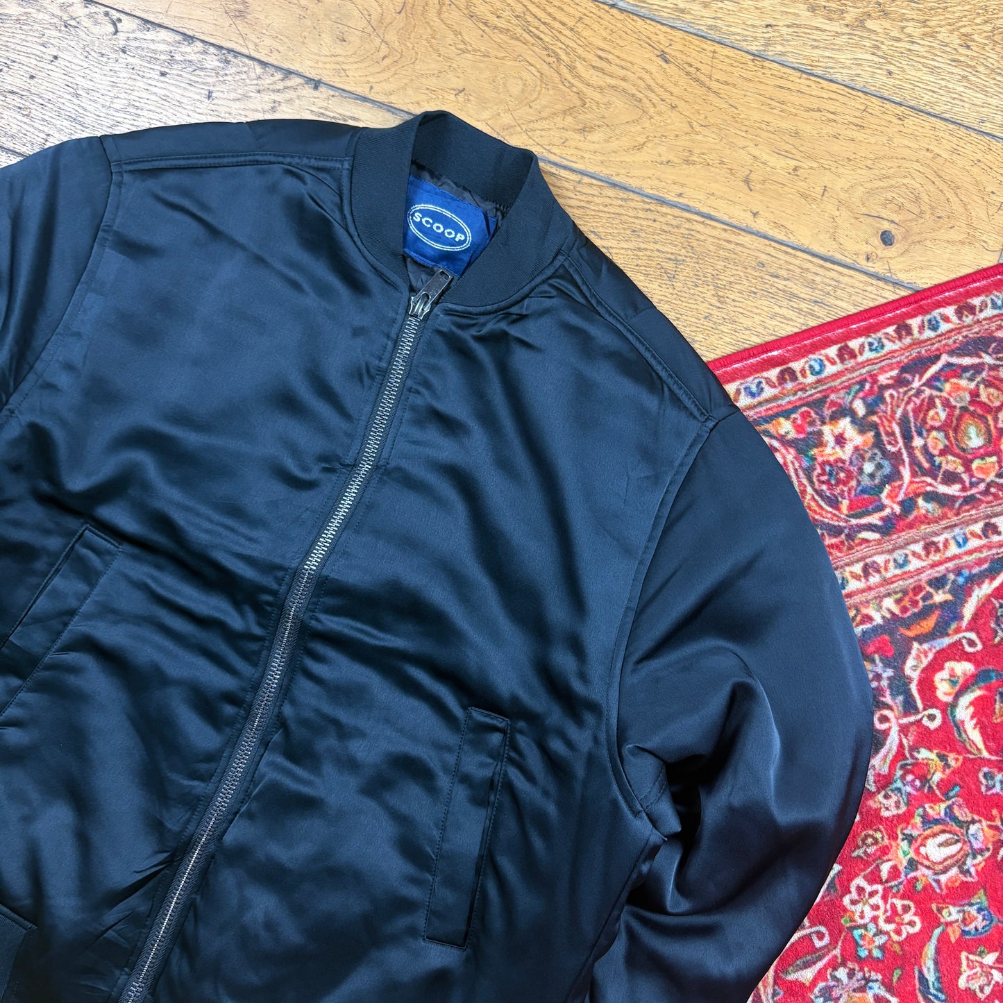 Vintage Black MA-1 Bomber Jacket - M