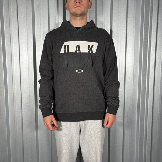 Oakley Black Grey Hoodie Sweatshirt - XL
