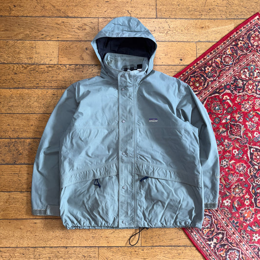 Vintage Patagonia Blue Hiking Goretex Gorpcore Jacket Coat - XL