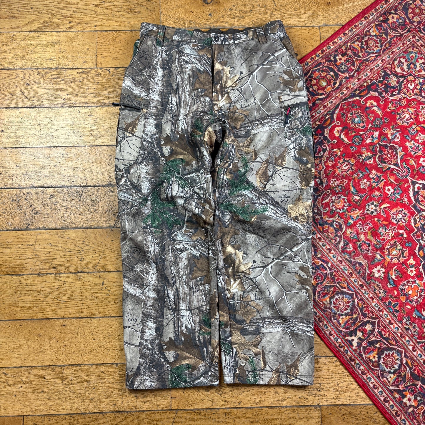 Vintage Real Tree Camo Green Hunting Workwear Trousers - 36