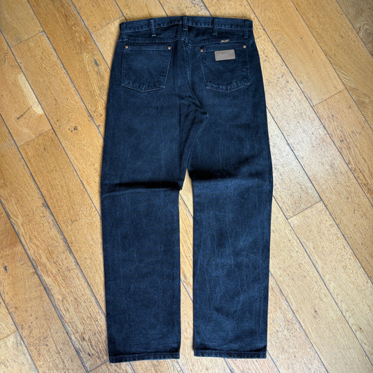 Vintage Wrangler Black Straight Denim Workwear Jeans - 33