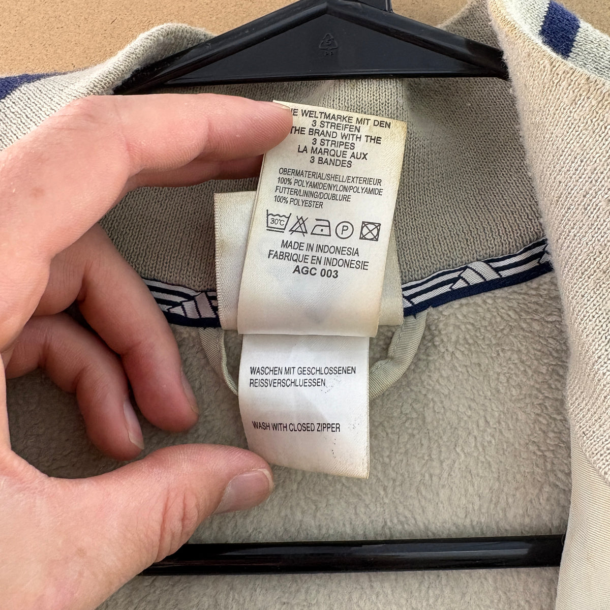 Vintage Nike Brown Cream 90s Tracksuit Track Shell Jacket - L