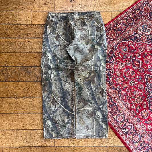 Vintage Real Tree Camo Green Hunting Workwear Trousers - 36R