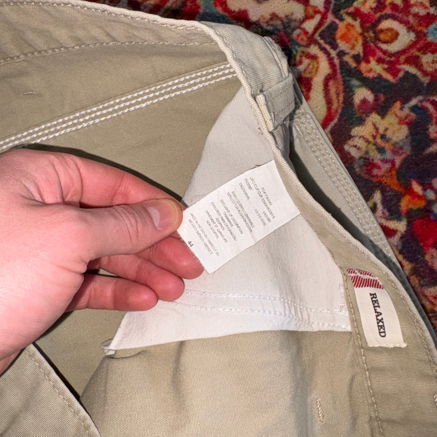 Vintage Dickies Workwear Carpenter Cream Baggy Shorts - 44