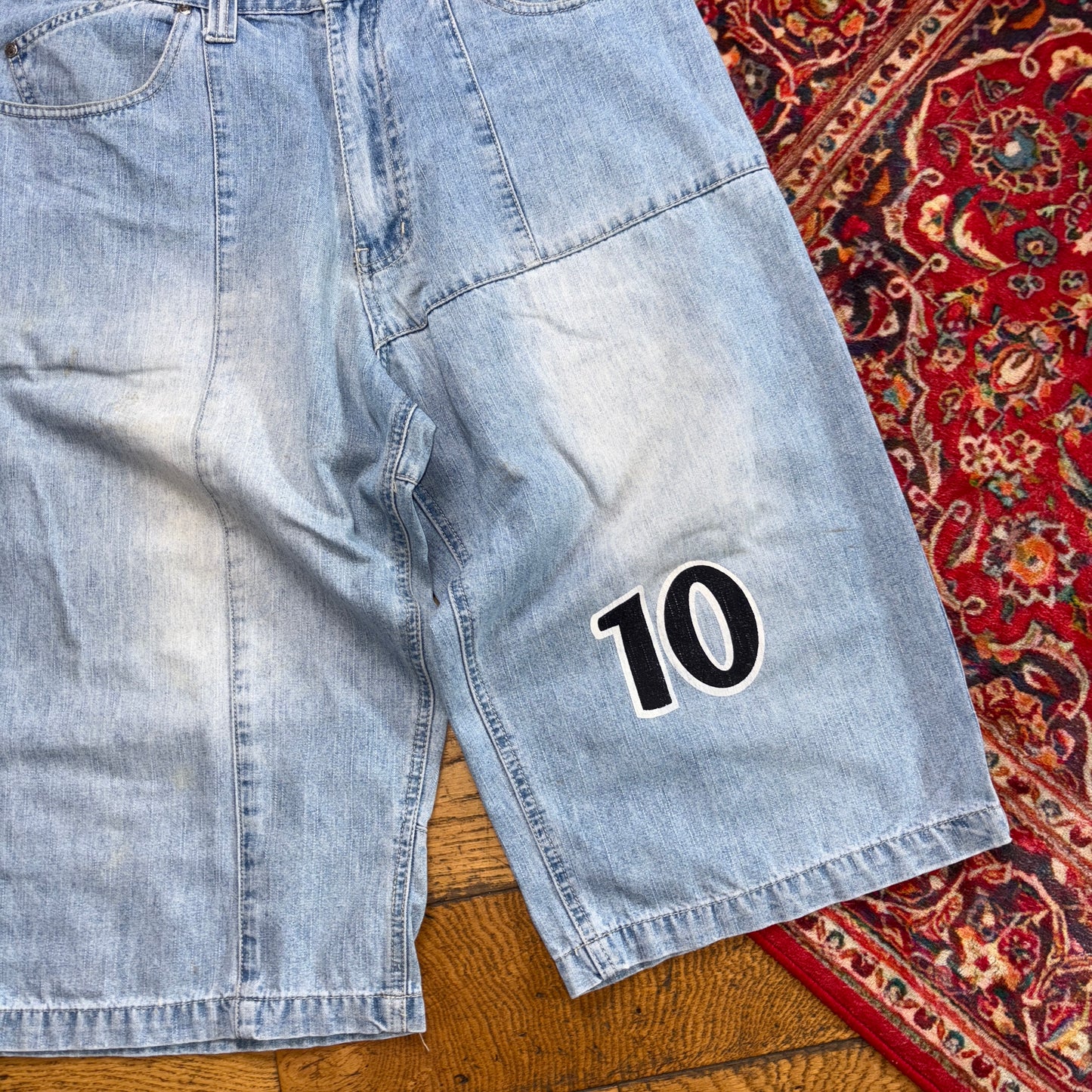 Vintage Beyond Hip Hop Blue Baggy Shorts Jorts - 34