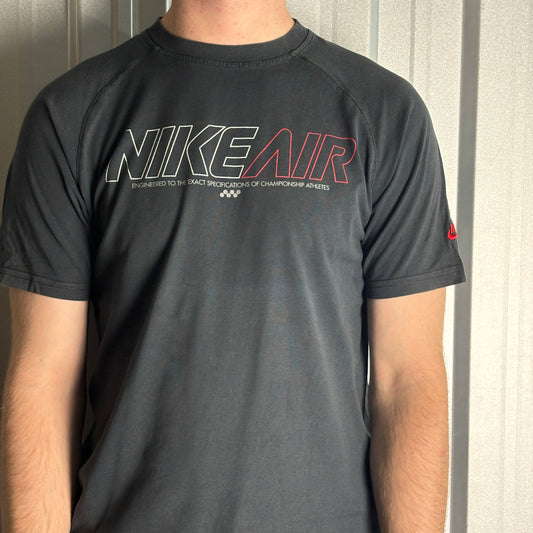Vintage Nike Air Y2k 00s Black Graphic T-Shirt - S