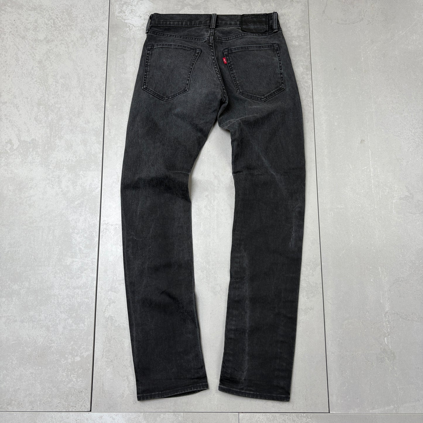Vintage Levis Skinny Black Denim Jeans - 31