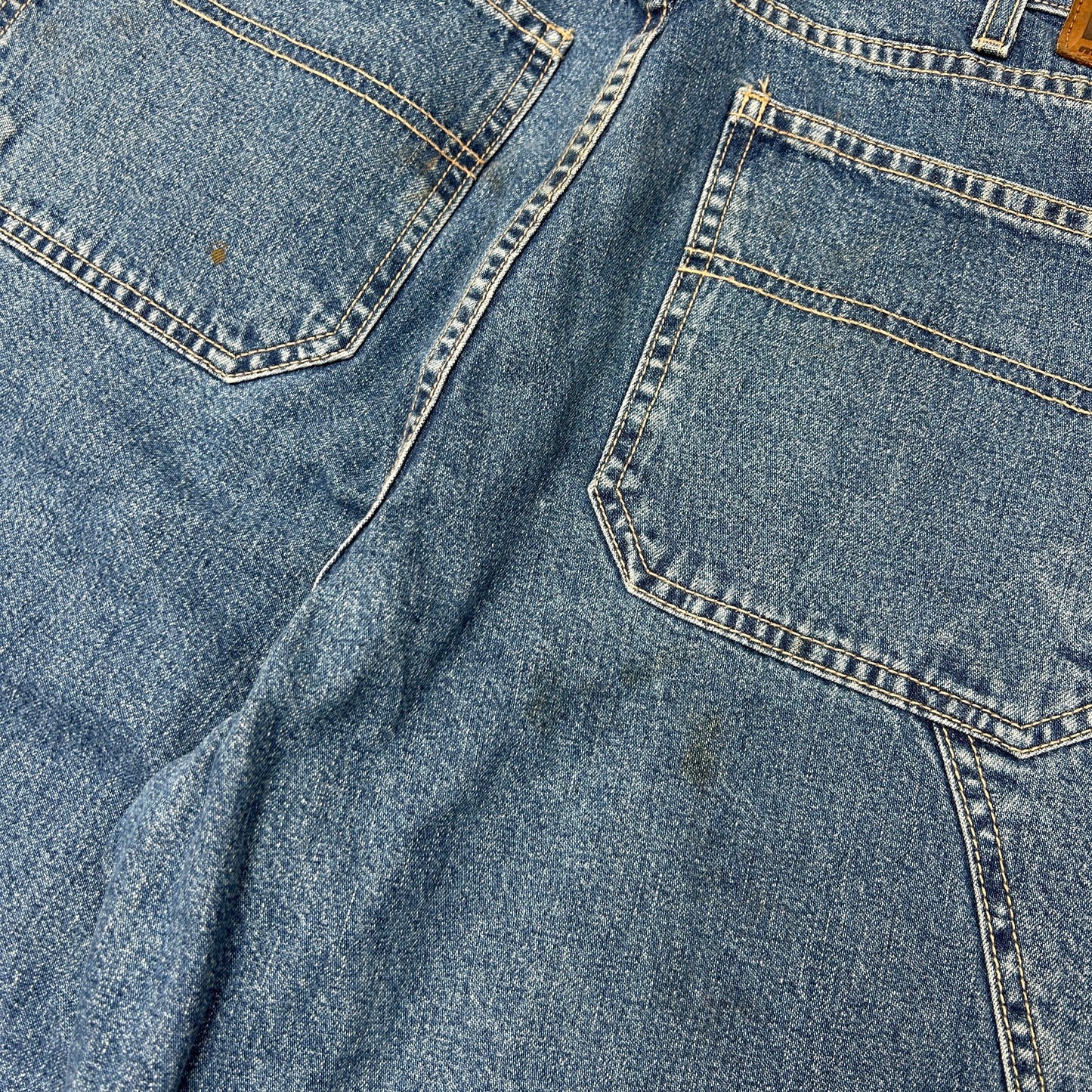 Vintage Mossimo Embroidered Hip Hop Baggy Blue Shorts Jorts - 36