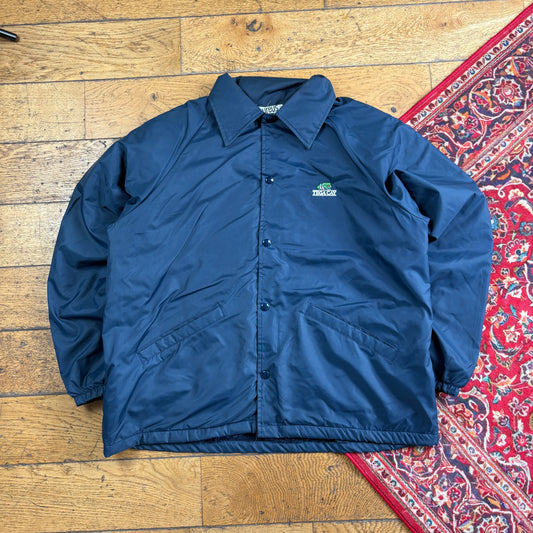 Vintage Navy Nylon Coach Harrington Jacket - L
