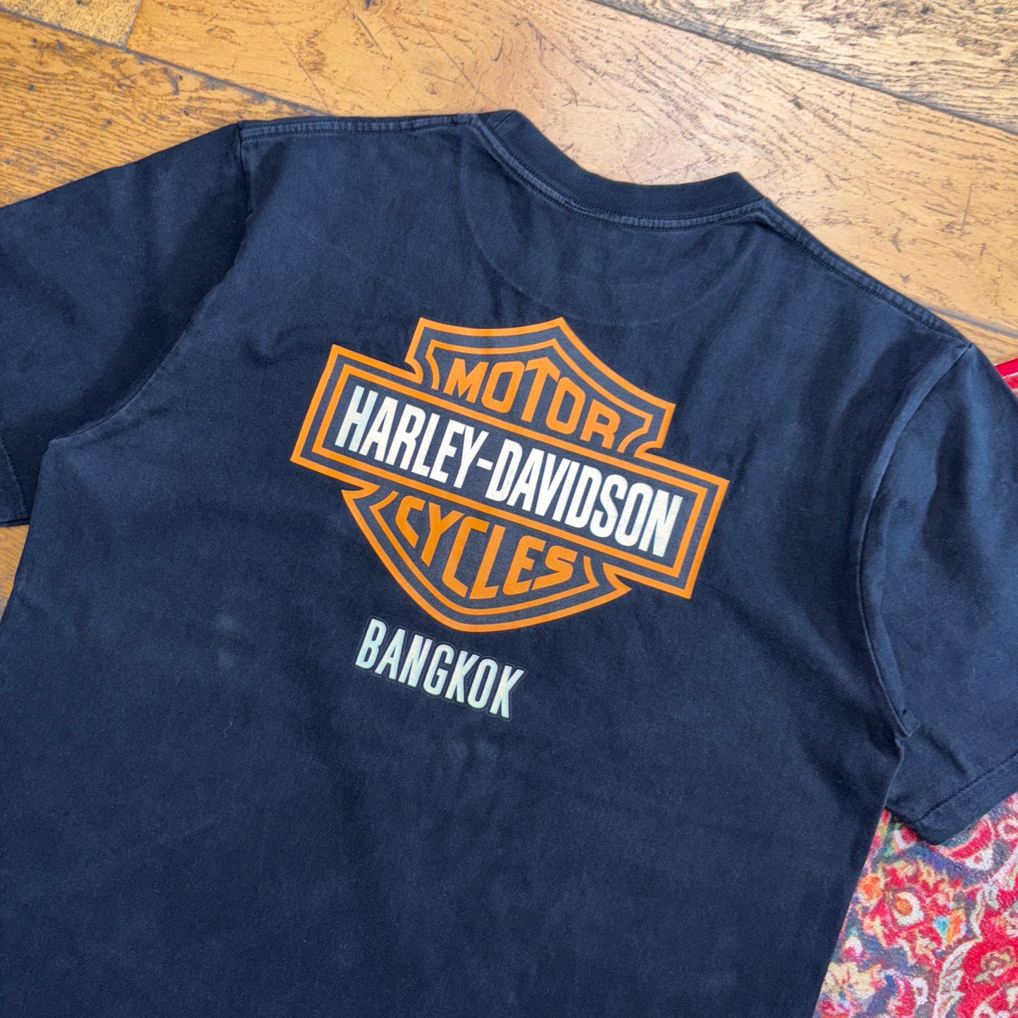 Vintage Black Harley Davidson Graphic T-Shirt - M