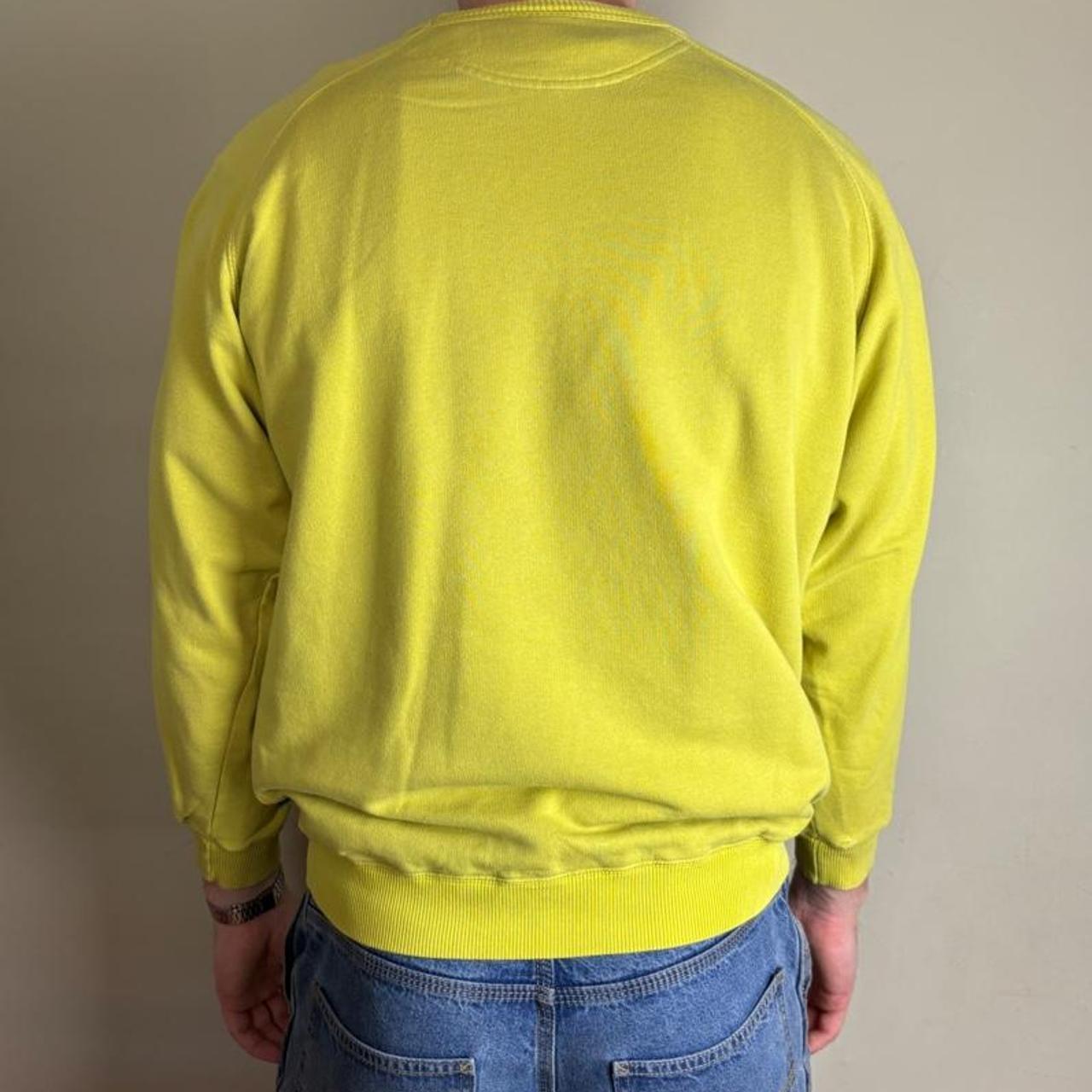 Vintage Adidas Yellow Embroidered 90s Sweatshirt - S