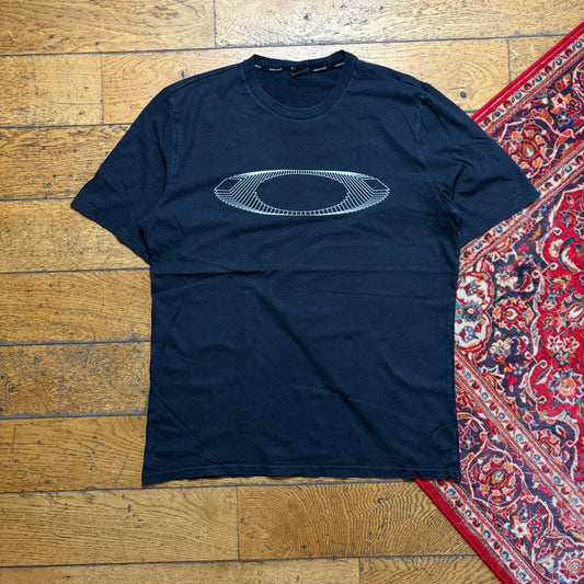 Vintage Oakley Black Graphic T-Shirt - S