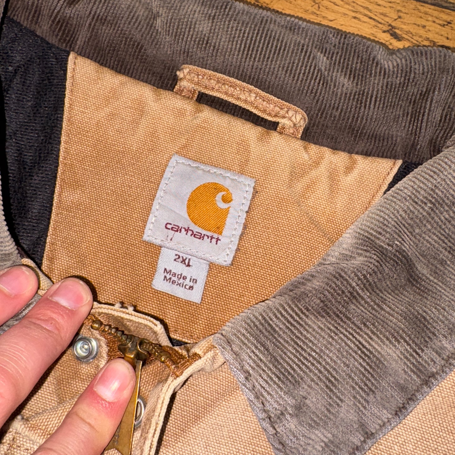 Vintage Carhartt Brown Cropped Workwear Jacket - 2XL