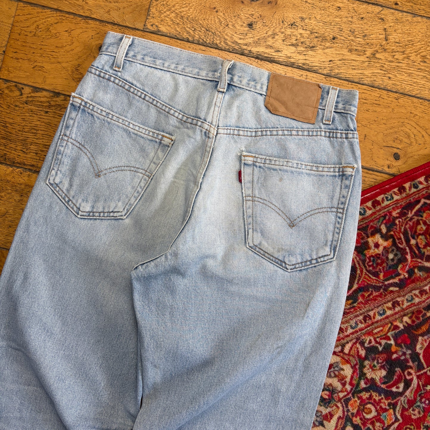 Vintage Levis 505 Straight Blue Denim Jeans - 32R