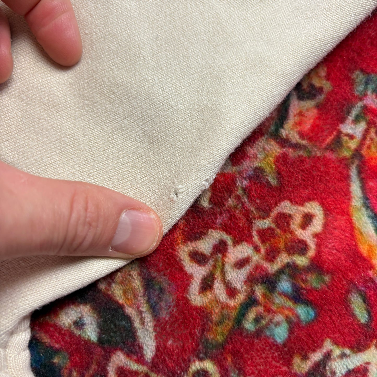 Vintage Maui and Sons Cream Surfwear Sweatshirt - S