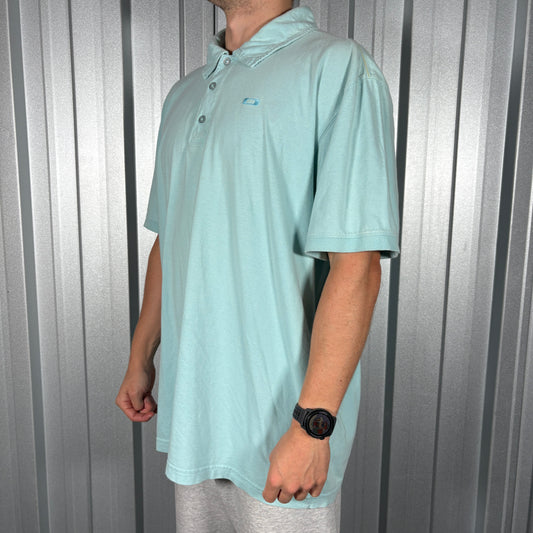Oakley Blue Embroidered Polo T Shirt - 2XL