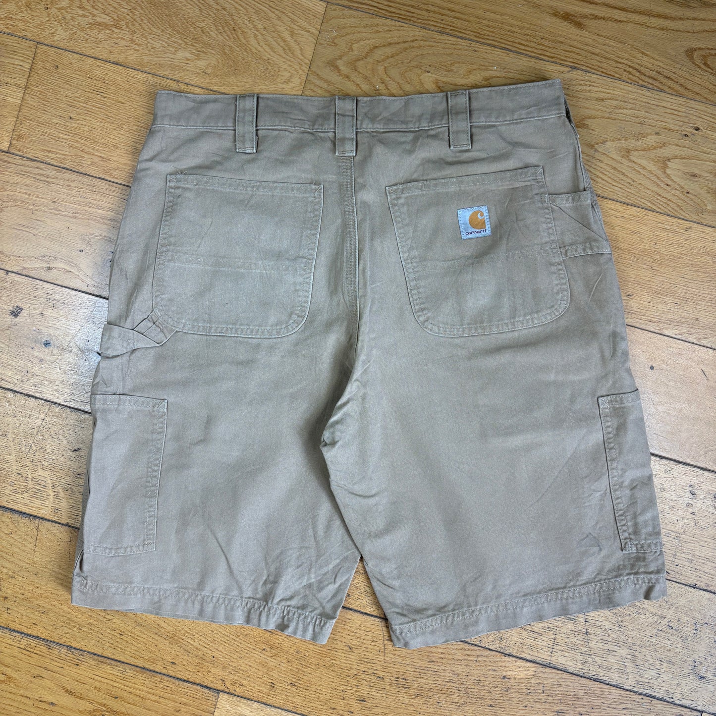 Vintage Carhartt Brown Workwear Baggy Carpenter Shorts - 34
